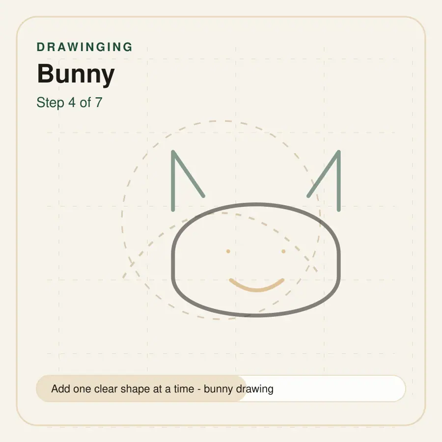 bunny drawing step 4