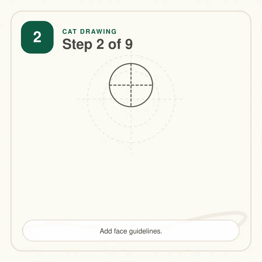 cat drawing step 2