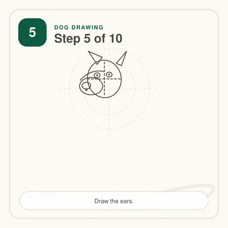 dog drawing step 5