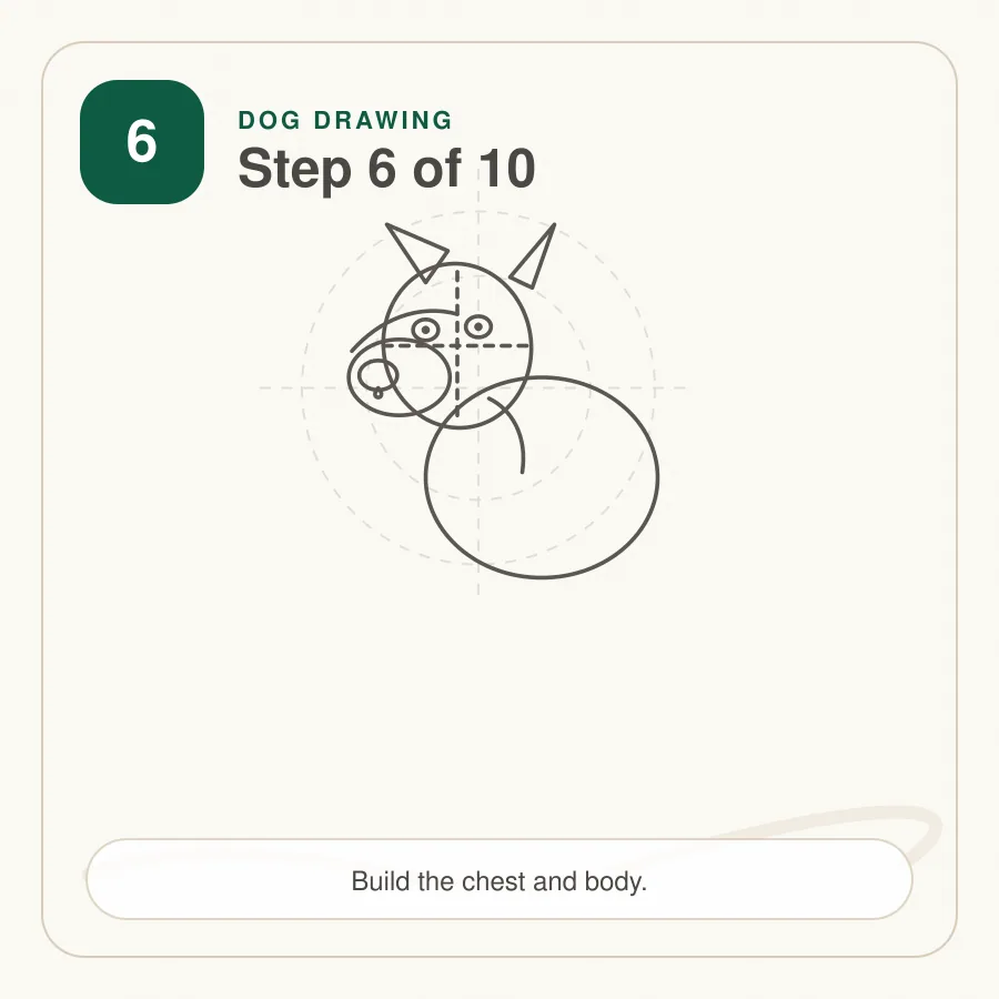 dog drawing step 6