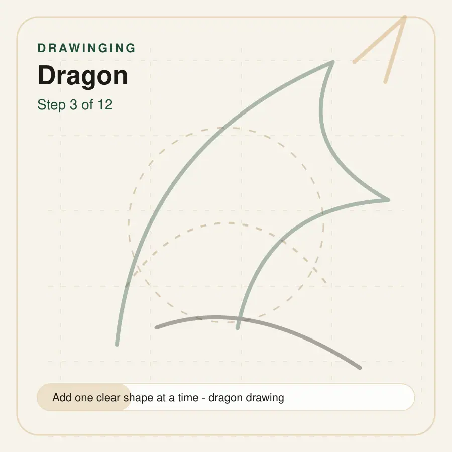 dragon drawing step 3