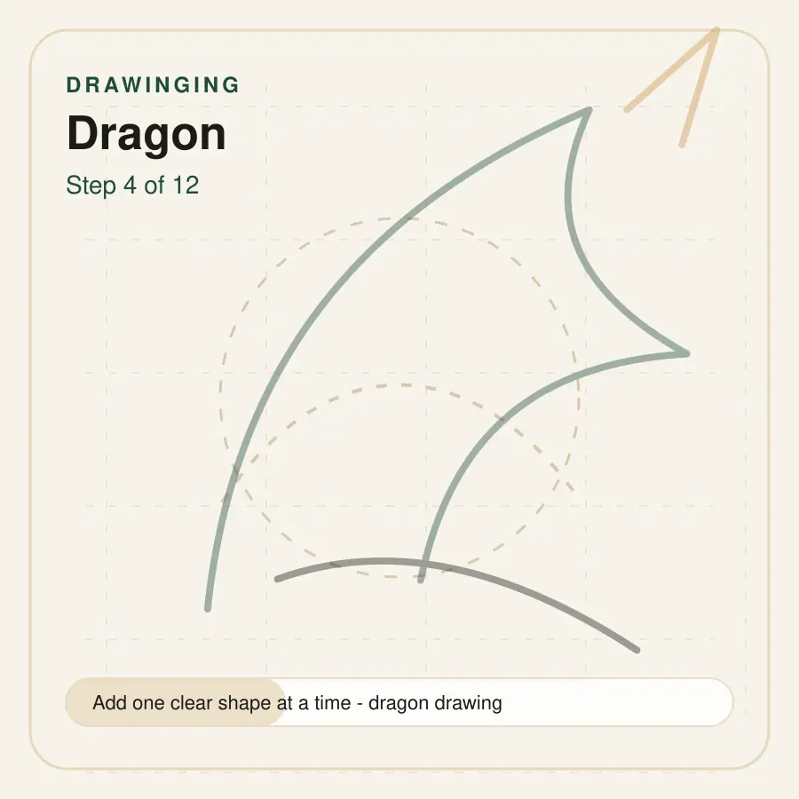 dragon drawing step 4