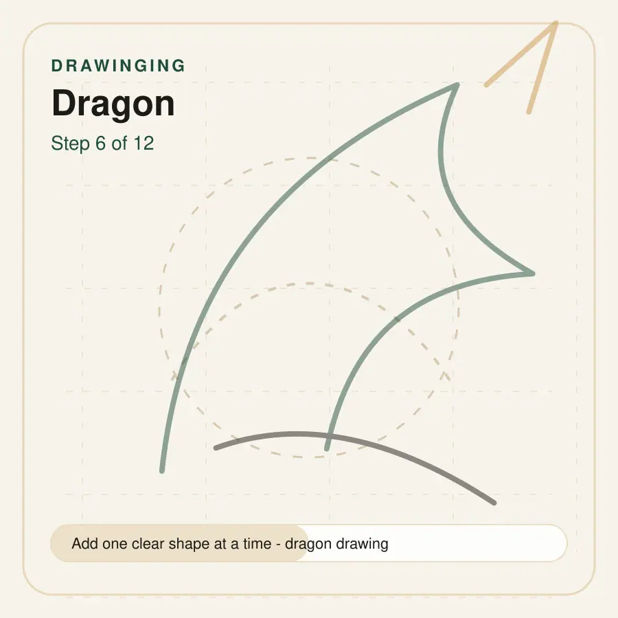 dragon drawing step 6