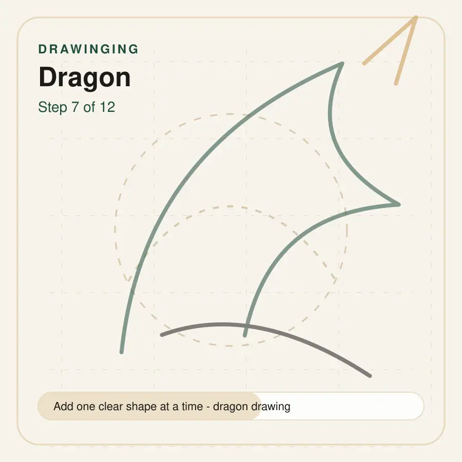 dragon drawing step 7
