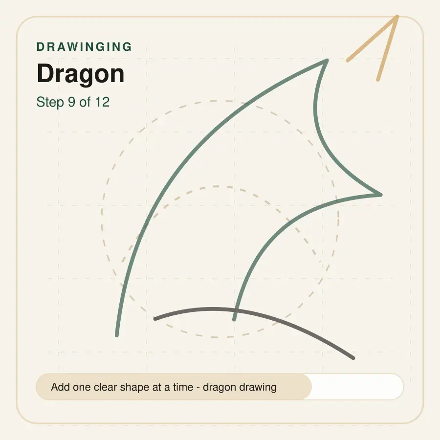 dragon drawing step 9