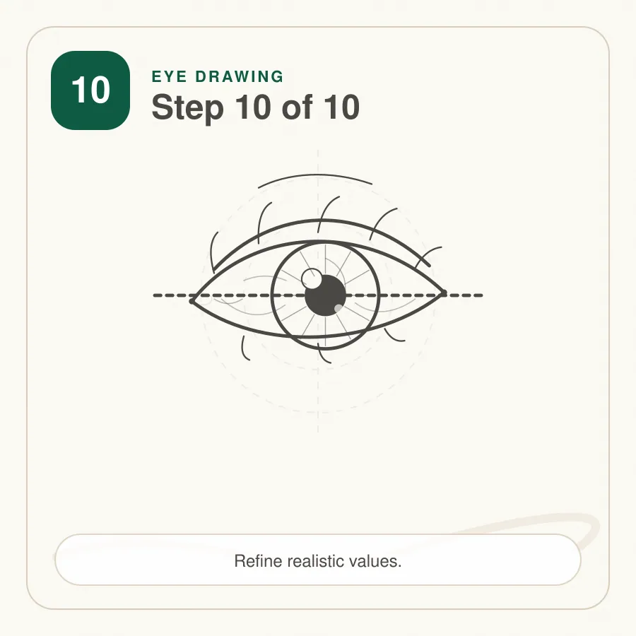 eye drawing step 10