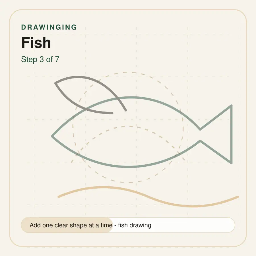 fish drawing step 3