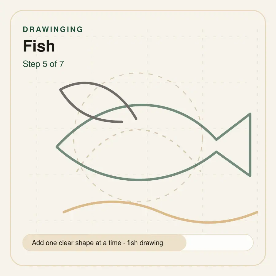 fish drawing step 5