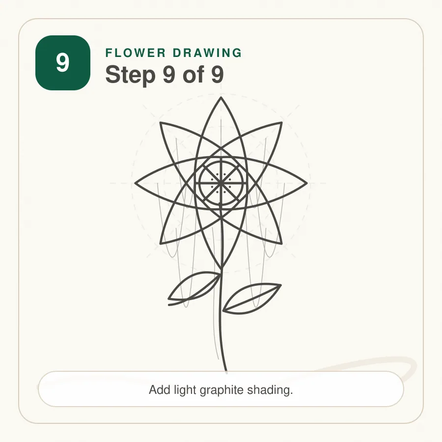 flower drawing step 9 flower drawing step 9 shading and color