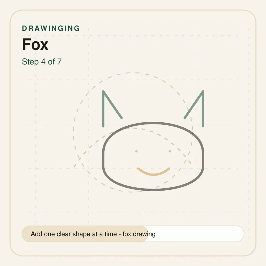 fox drawing step 4