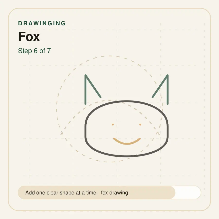 fox drawing step 6