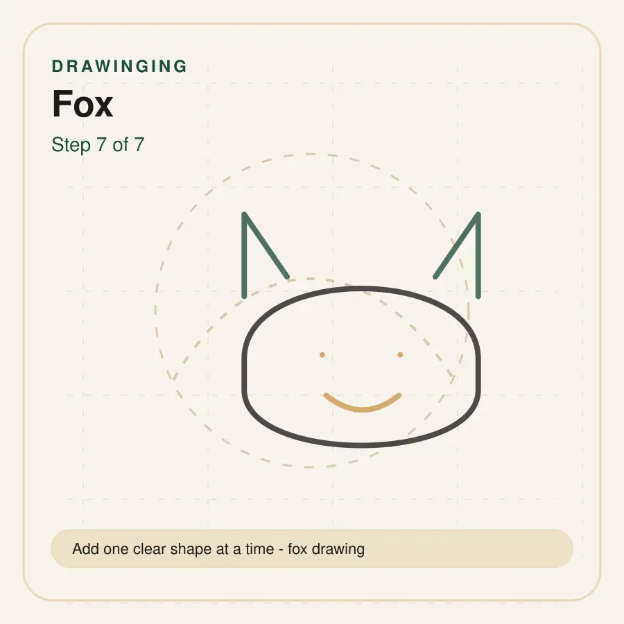 fox drawing step 7