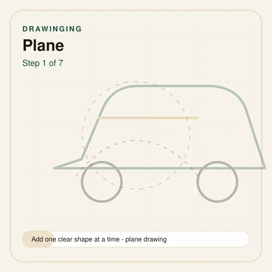 plane drawing step 1