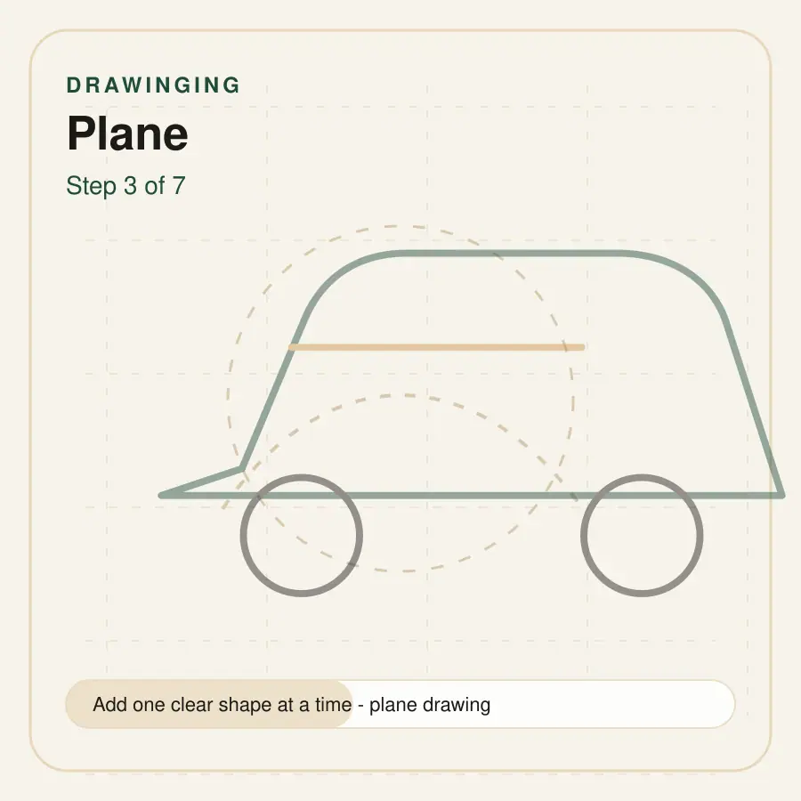 plane drawing step 3