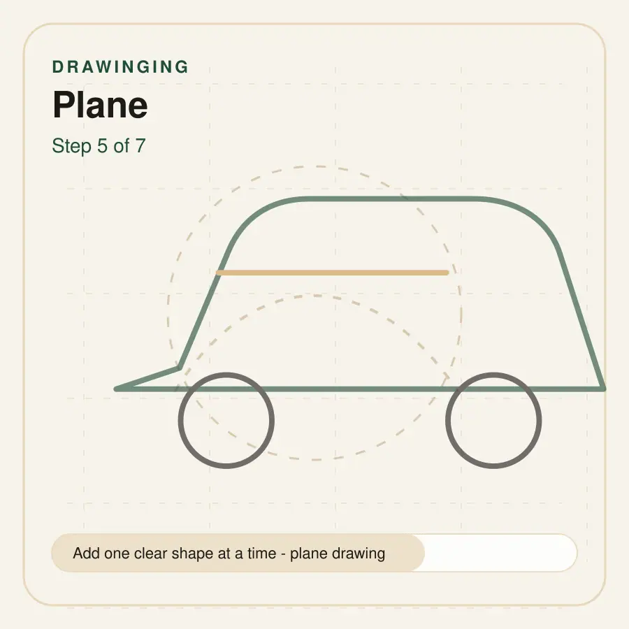 plane drawing step 5