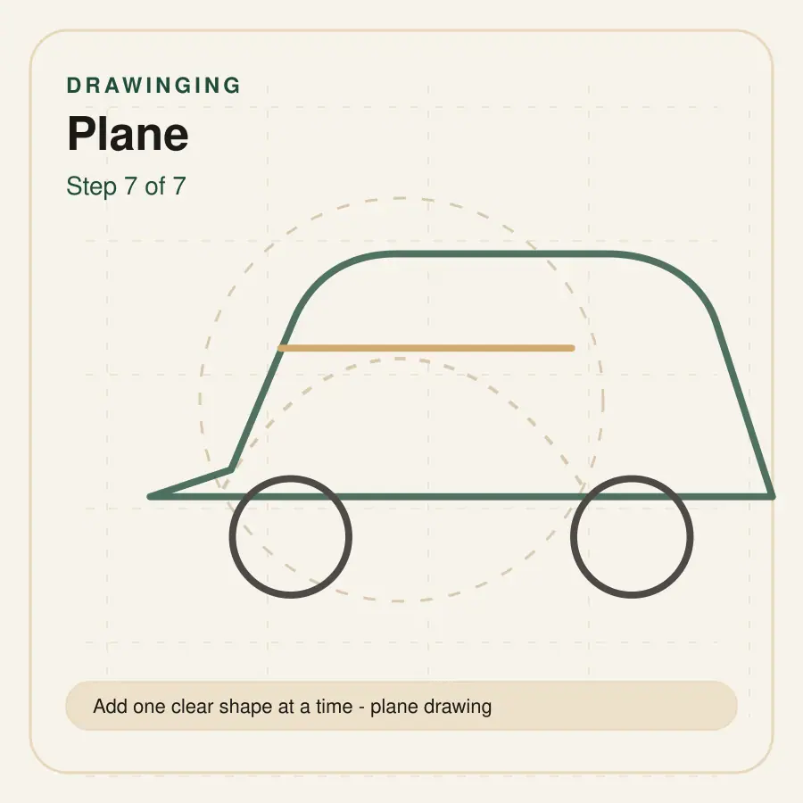 plane drawing step 7