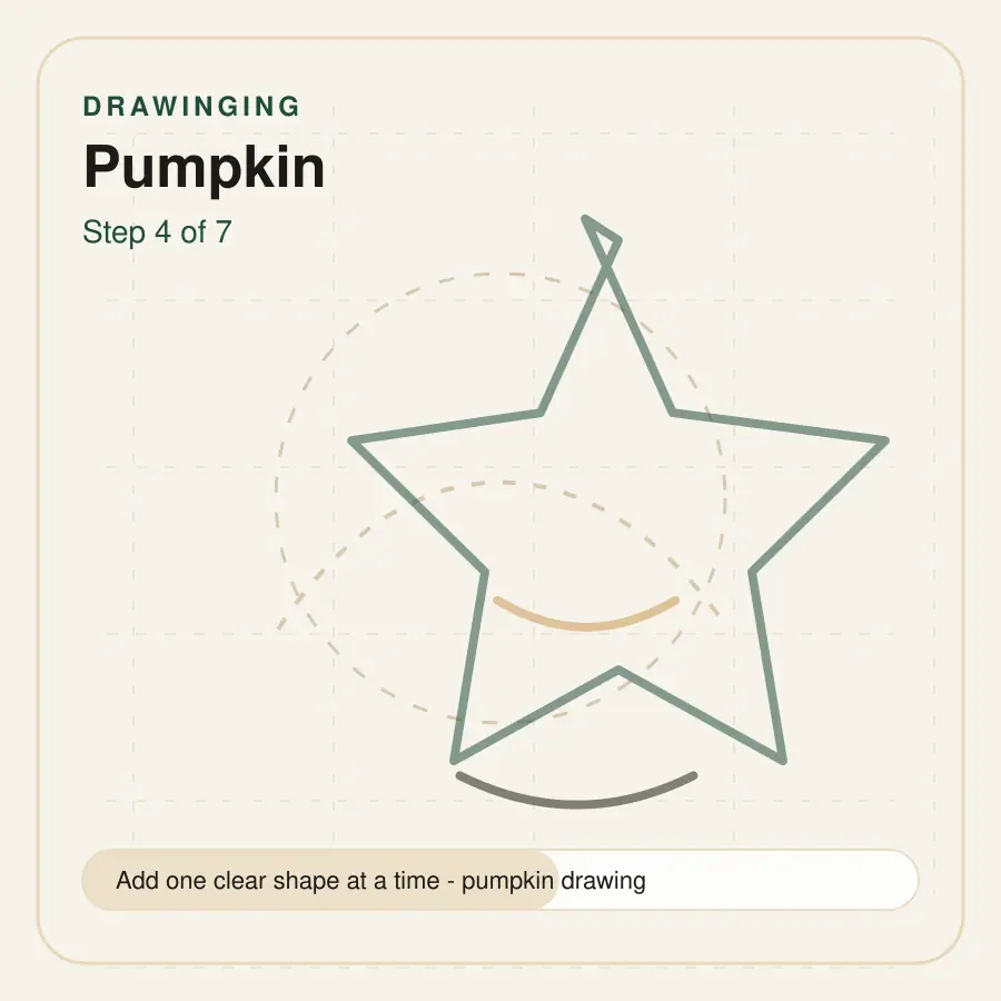 pumpkin drawing step 4