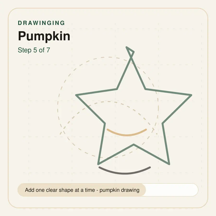 pumpkin drawing step 5