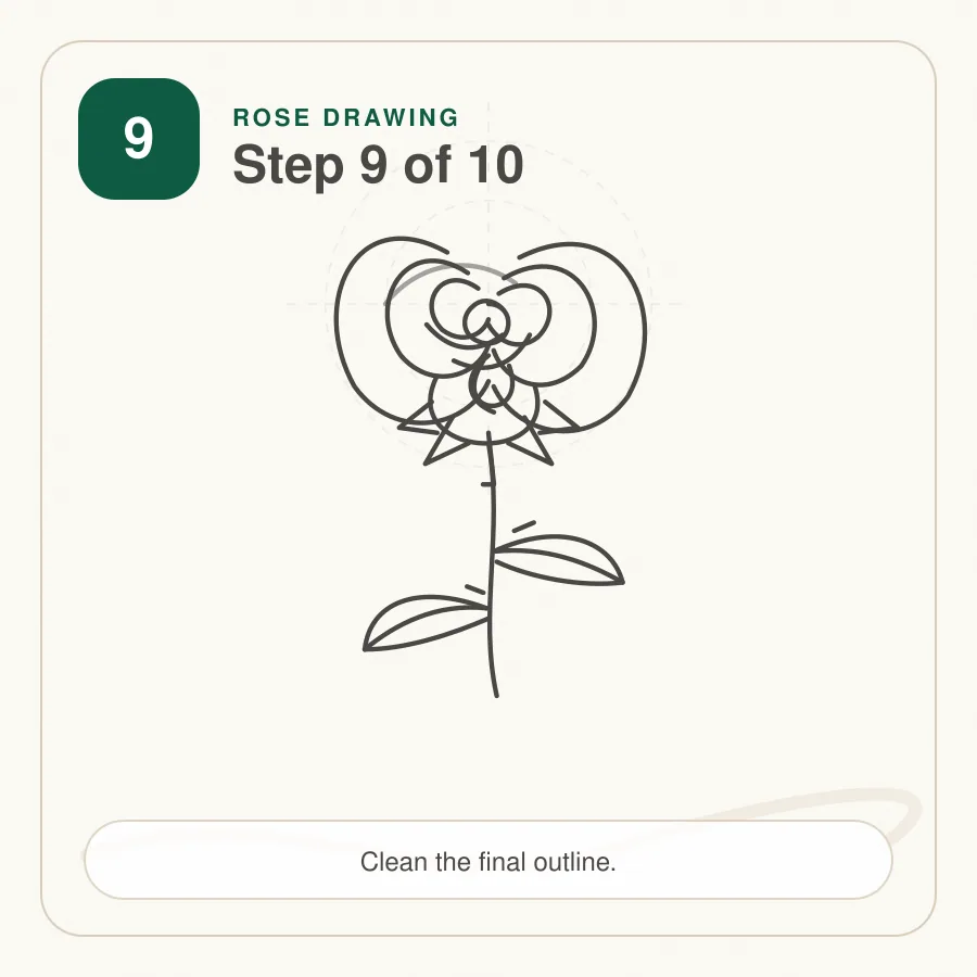 rose tutorial step 9 rose tutorial step 9 clean outline