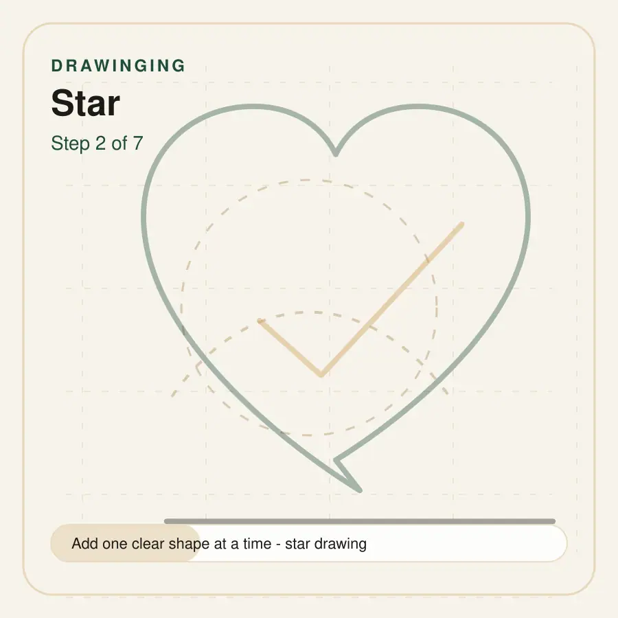 star drawing step 2
