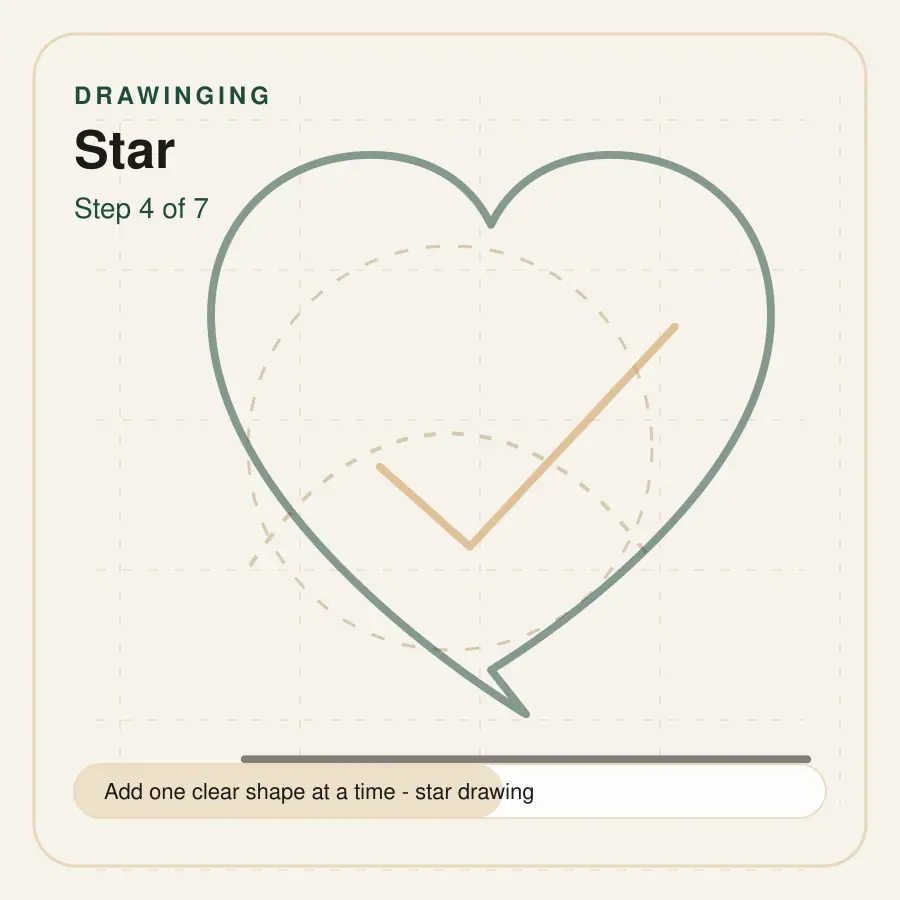 star drawing step 4