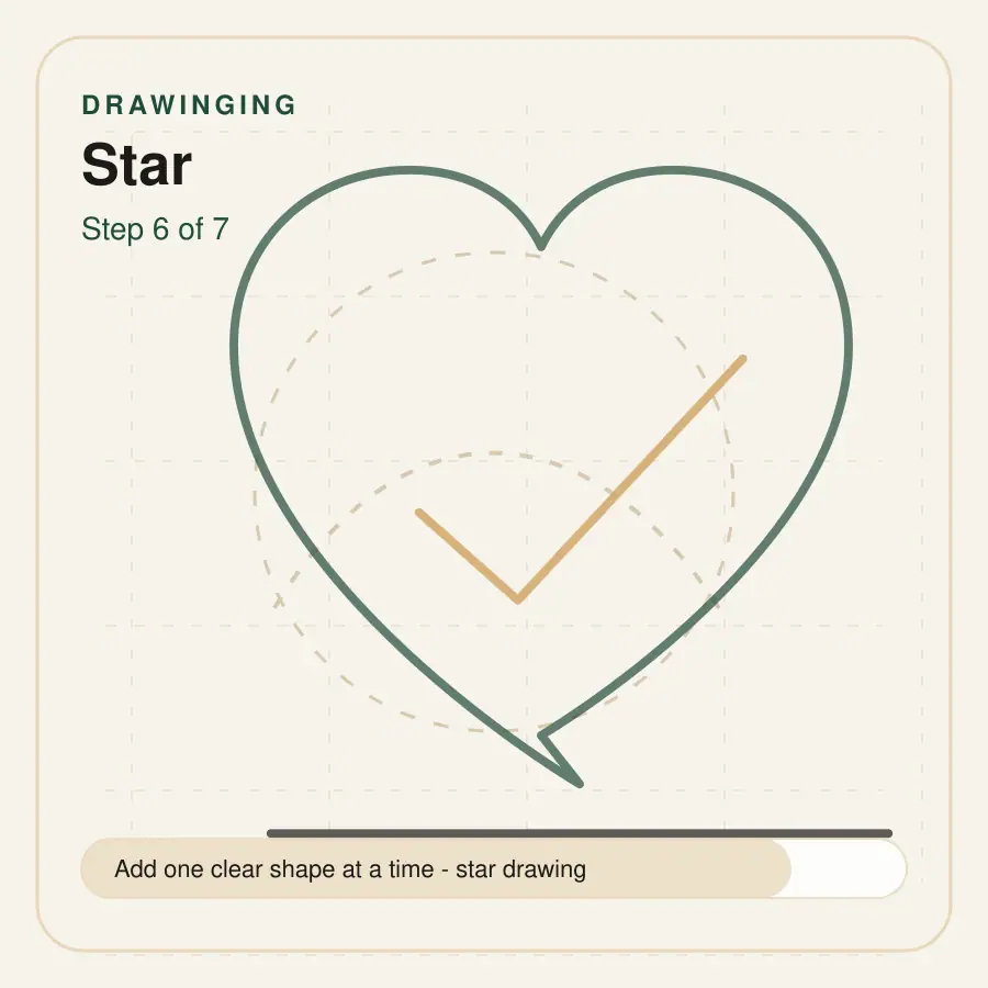 star drawing step 6