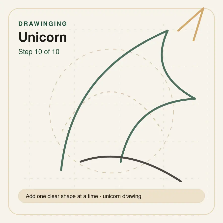 unicorn drawing step 10
