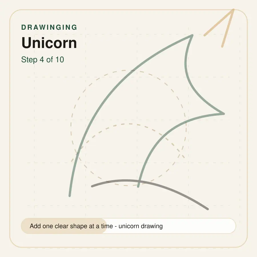 unicorn drawing step 4