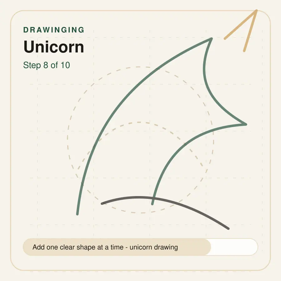 unicorn drawing step 8