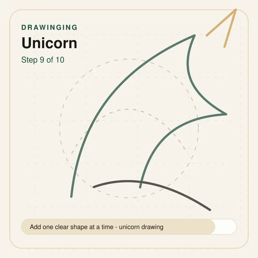 unicorn drawing step 9